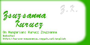 zsuzsanna kurucz business card